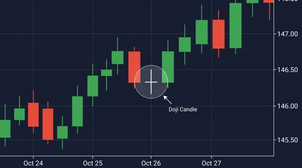 Doji Bullish Reversal Candlestick Patterns